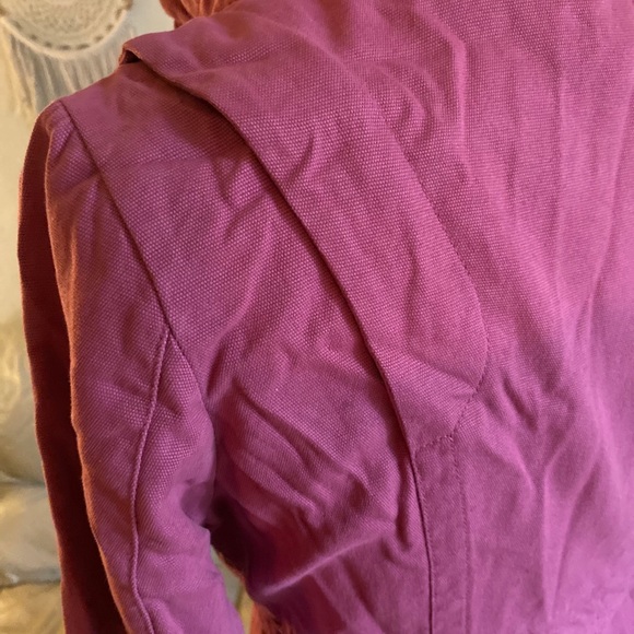 Tullu Hot Pink Tie Tuck in Hold Trench Coat - Picture 8 of 11